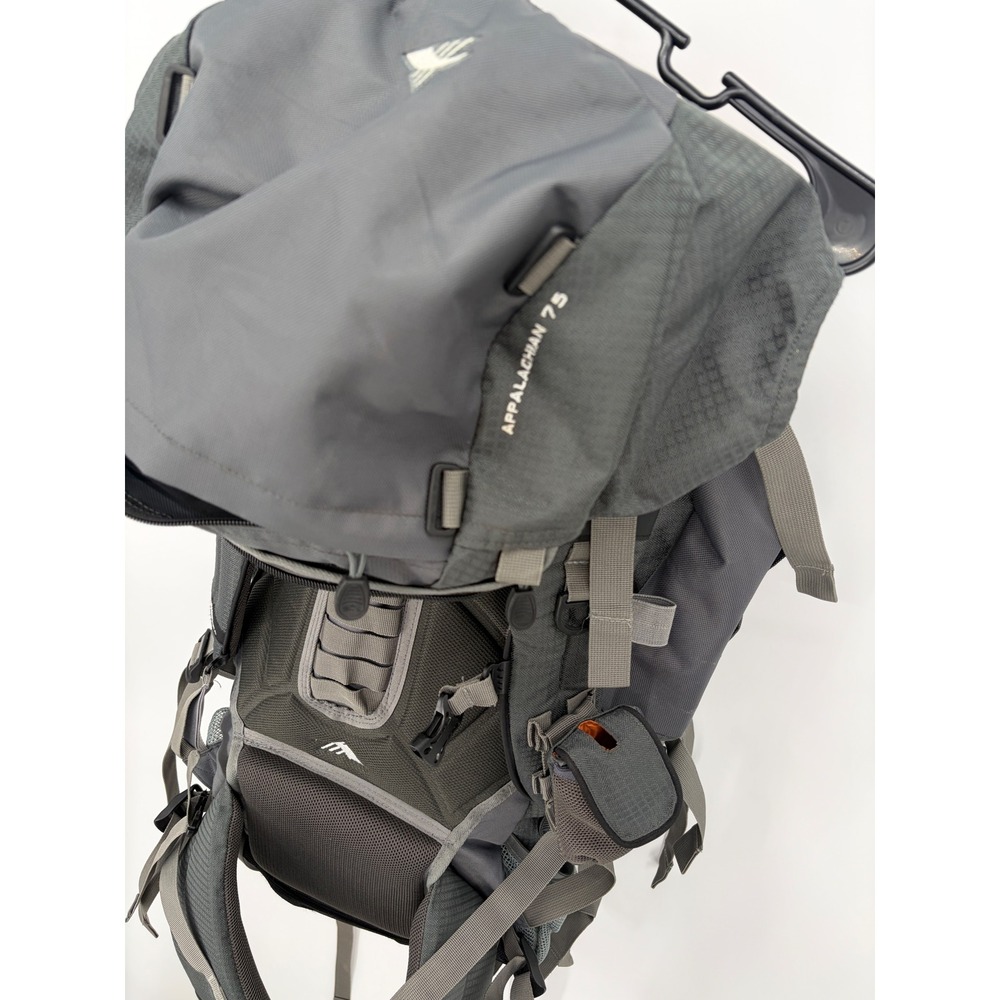 High Sierra Appalachian 75L Internal Frame Hiking Backpack Gray Orange